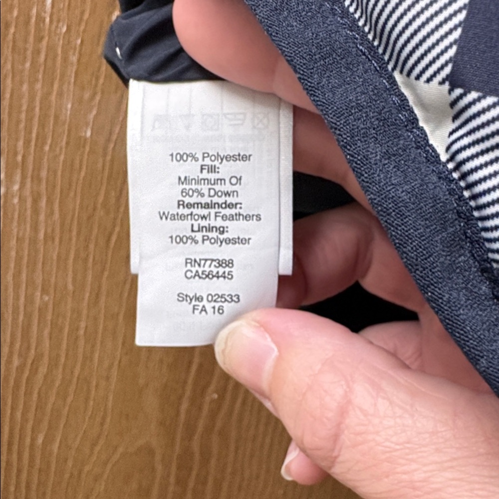 J. Crew Blue and White Plaid Puffer Vest - Picture 4 of 4